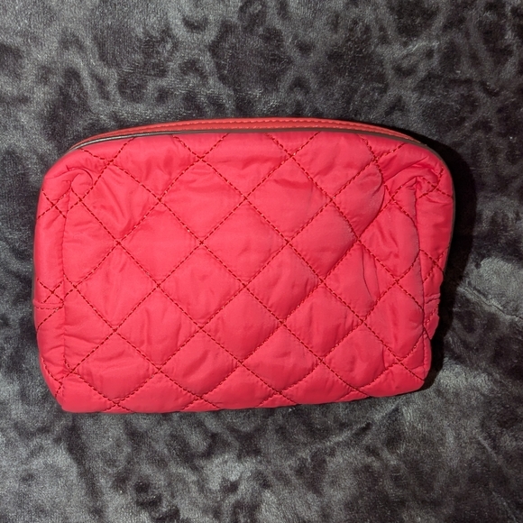 Tory Burch Red Quilted cosmetic Bag - Picture 3 of 5
